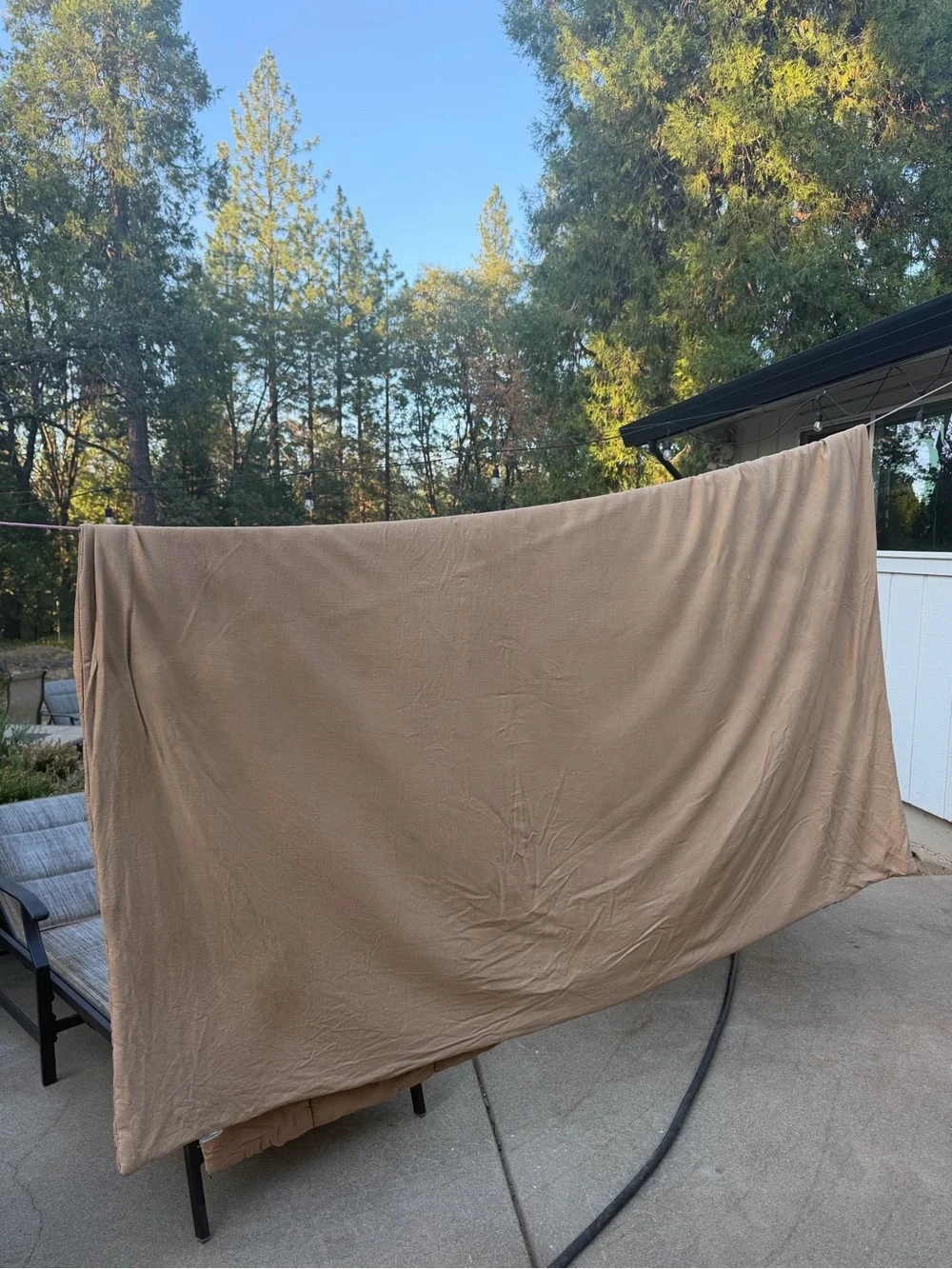 Casaluna Warm Brown Linen-Blend Comforter